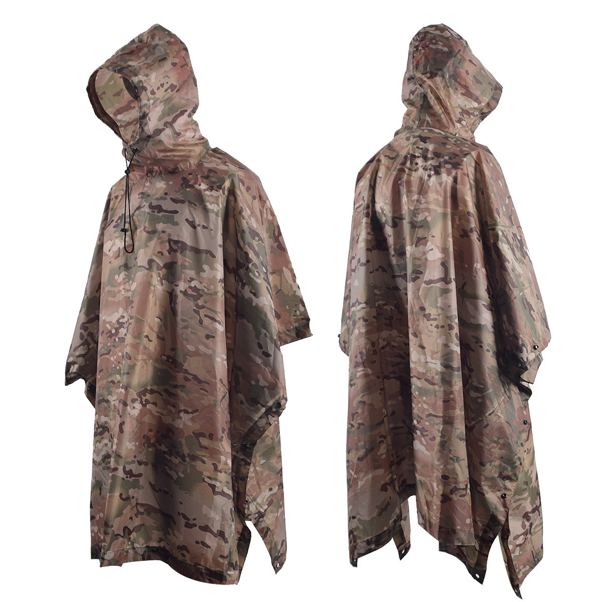Black Gunpowder Rain Poncho