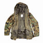 Black Gunpowder U.S. Woodland Hooded Windproof Field Jacket With Detachable Warm Fleece Lining