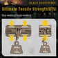 Black Gunpowder Magnetic Quick Release Buckle One-Handed Operation DIY Tactical and Outdoor Backpack Strap Belt Accessories 2 Pack