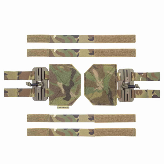 Black Gunpowder Tactical Quick Release Cummerbund  Conversion Molle Side Belt Cumberbund Magnetic Buckles