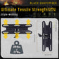 Black Gunpowder Magnetic Quick Release Buckle One-Handed Operation DIY Tactical and Outdoor Backpack Strap Belt Accessories 2 Pack