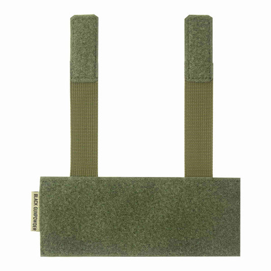 Black Gunpowder Molle Hook and Loop Velcro Panel Tactical Morale Patches Board Even Number  Gear Attachment (OD Green)