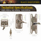 Black Gunpowder Magnetic Quick Release Buckle One-Handed Operation DIY Tactical and Outdoor Backpack Strap Belt Accessories 2 Pack