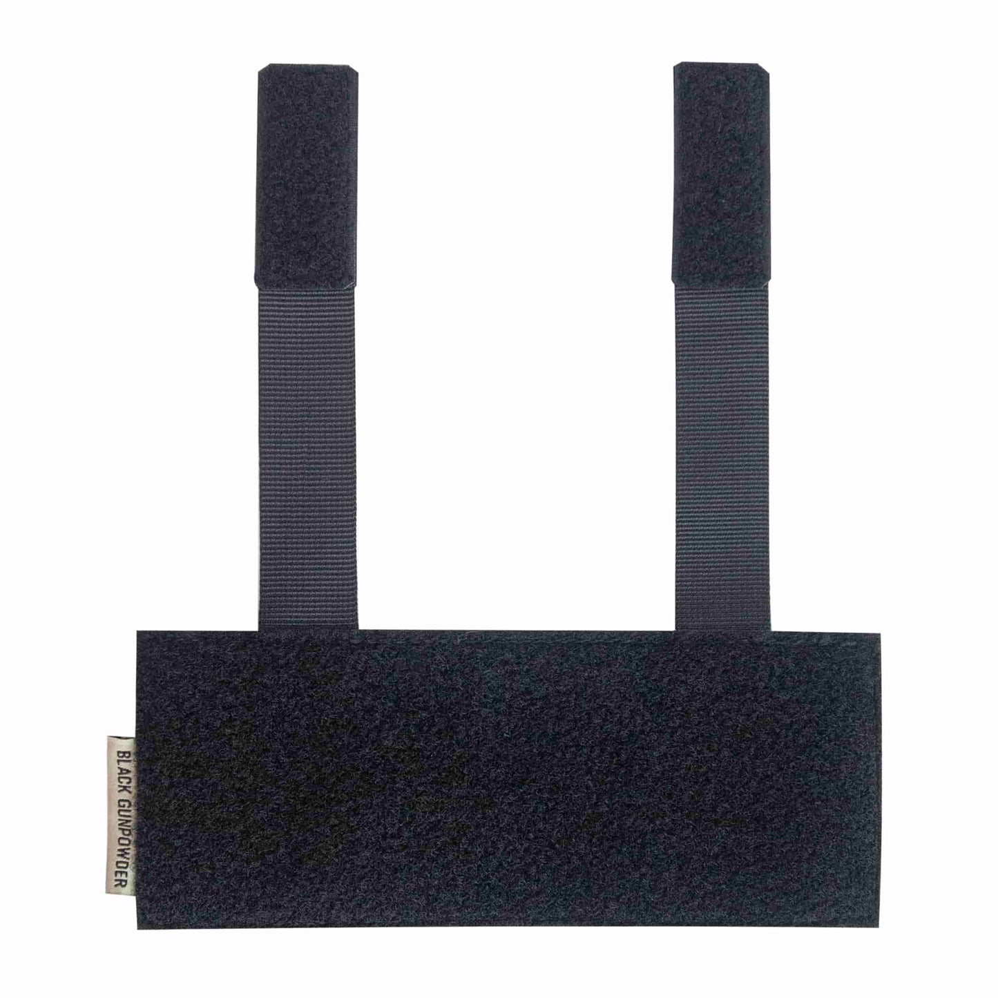 Black Gunpowder Molle Hook and Loop Velcro Panel Tactical Morale Patches Board Even Number  Gear Attachment (Black)
