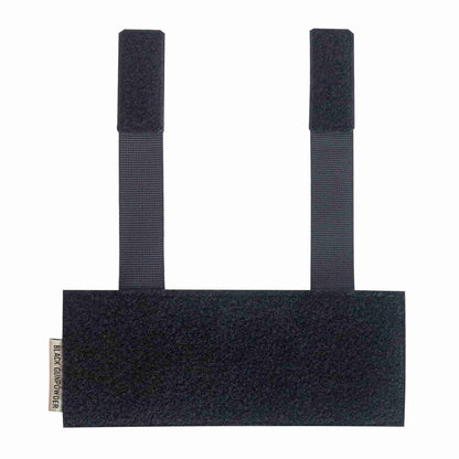 Black Gunpowder Molle Hook and Loop Velcro Panel Tactical Morale Patches Board Even Number  Gear Attachment (Black)
