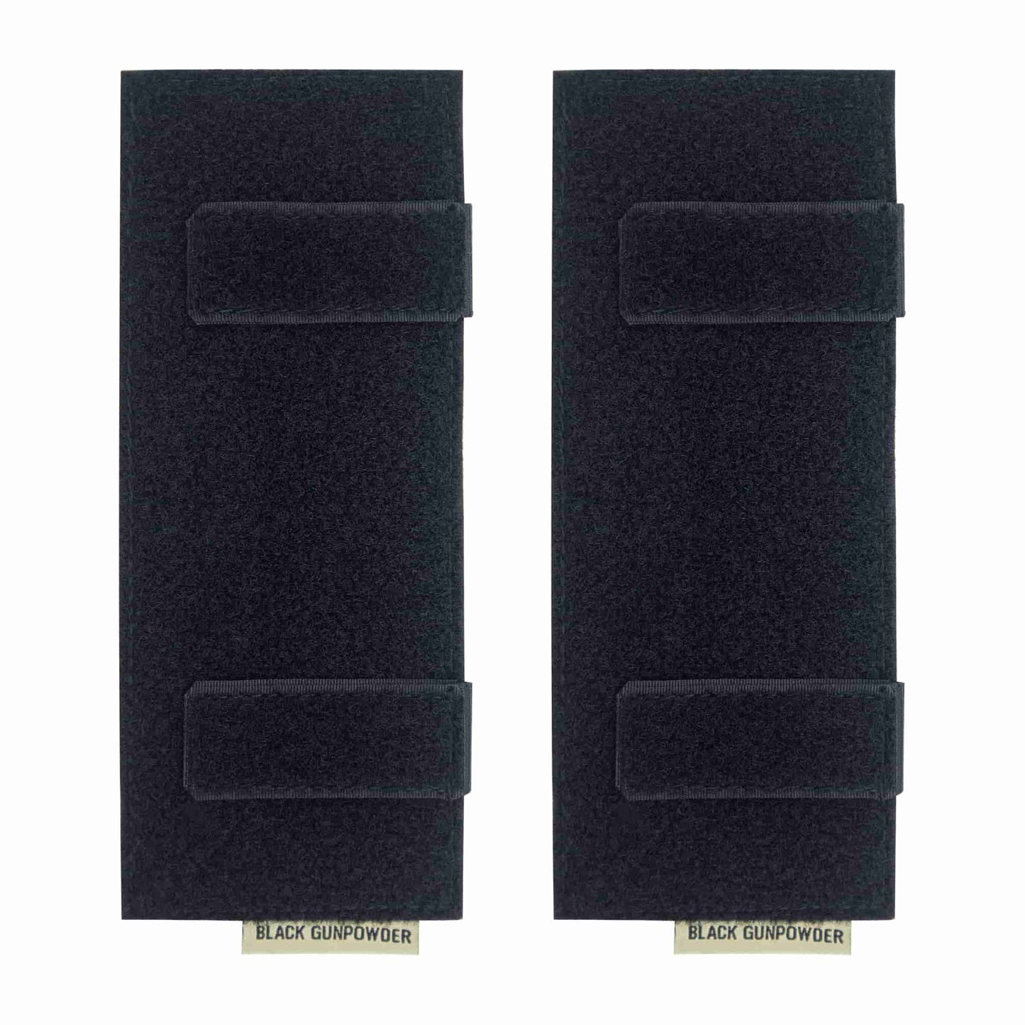 Black Gunpowder Molle Hook and Loop Velcro Panel Tactical Morale Patches Board Even Number  Gear Attachment (Black)